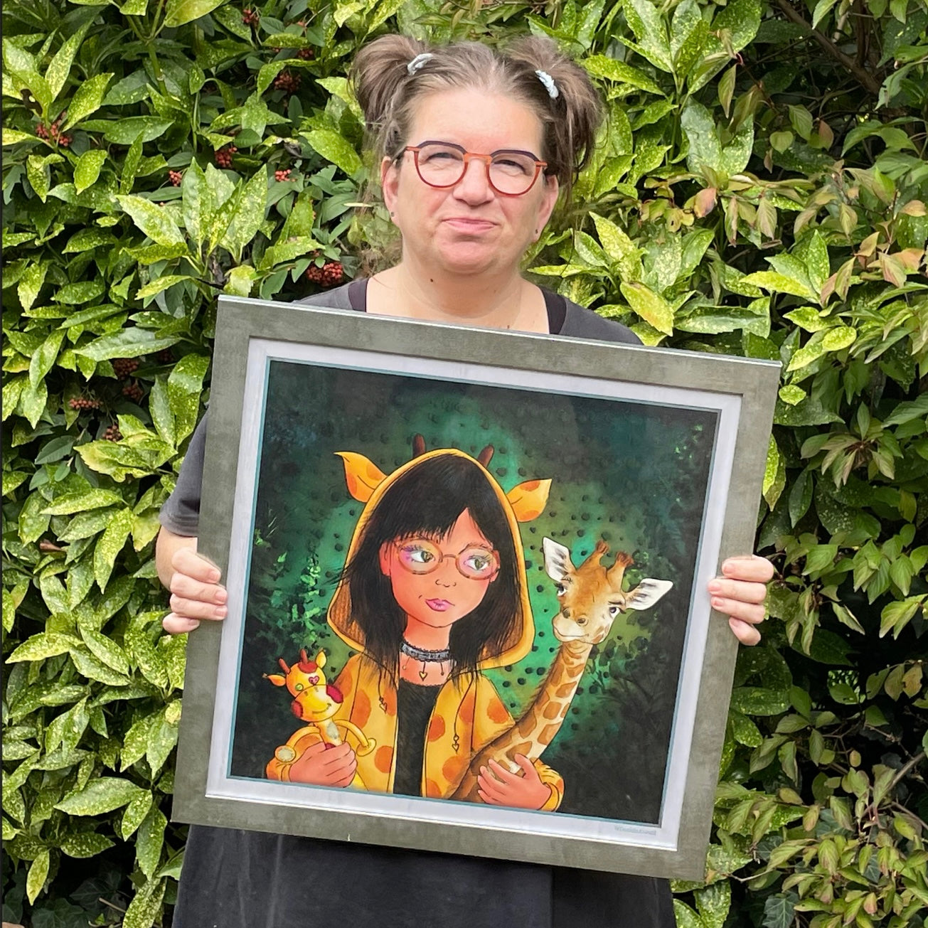 DoekieKunst Art Prints in lijst - 45x45 cm