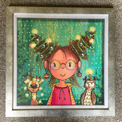 DoekieKunst Art Prints in lijst - 45x45 cm