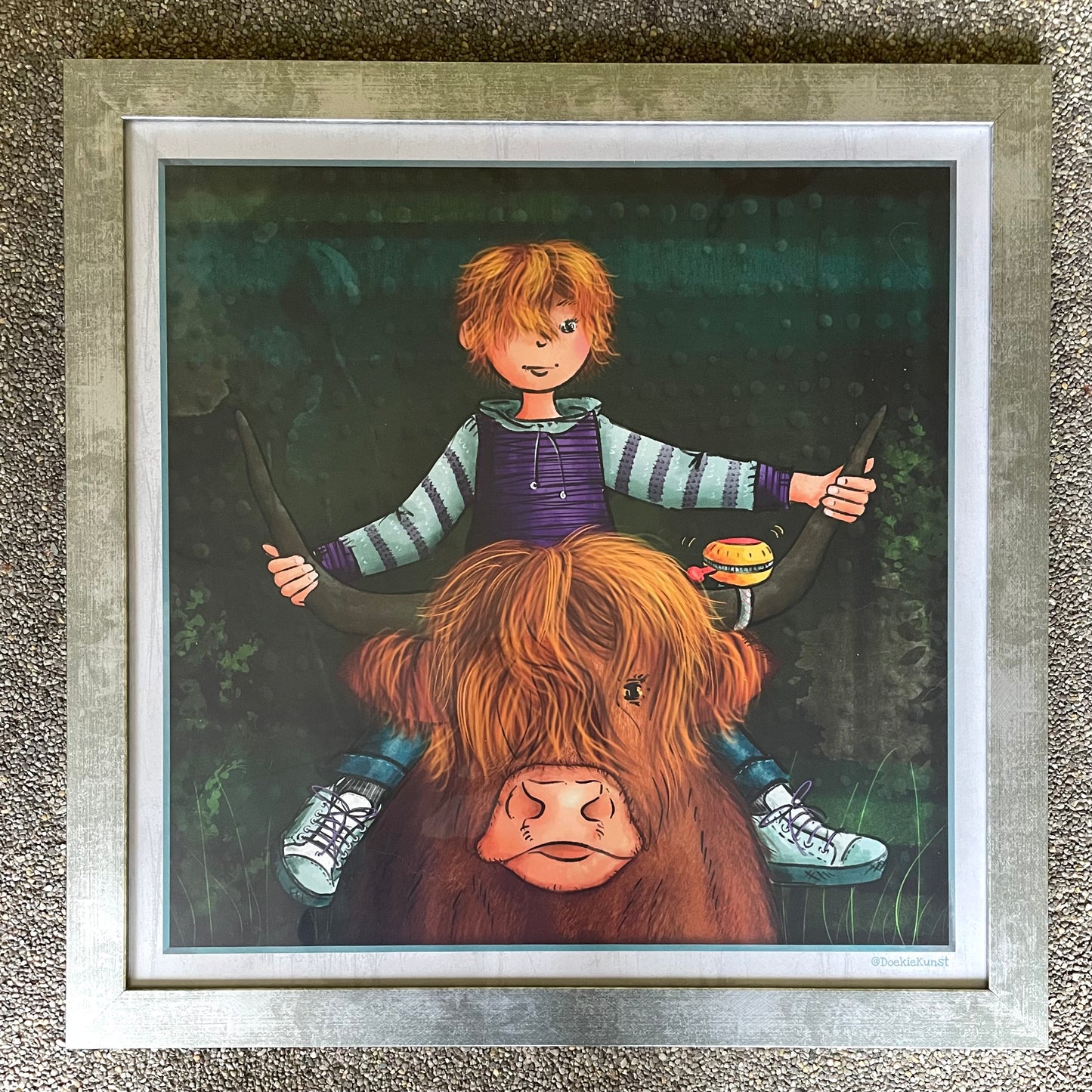 DoekieKunst Art Prints in lijst - 45x45 cm