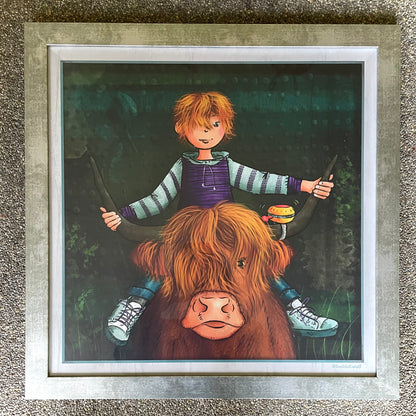 DoekieKunst Art Prints in lijst - 45x45 cm