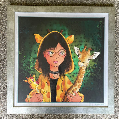 DoekieKunst Art Prints in lijst - 45x45 cm